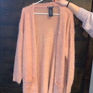 Chelsea and Theodore eyelash knit cardigan